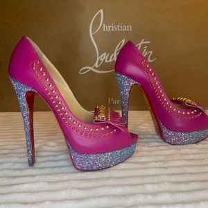 Christian Louboutin Lady Chichi 150 Calf/Glit Dragonfly